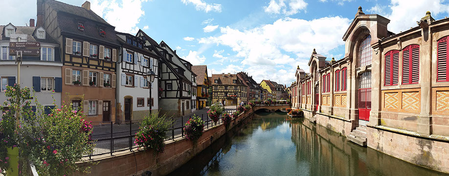 Eine Panorama Ansicht von Collmar - touristische Attraktion, Panoramaaufnahme, Kugelpanorama,&nbsp; Fotograf